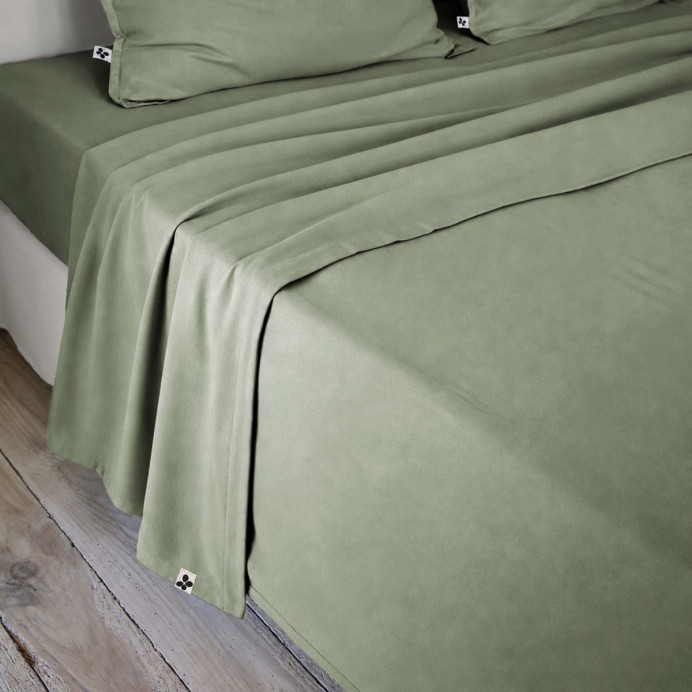 Drap plat lyocell Lysandre L'effet Papillon | Impression Lin