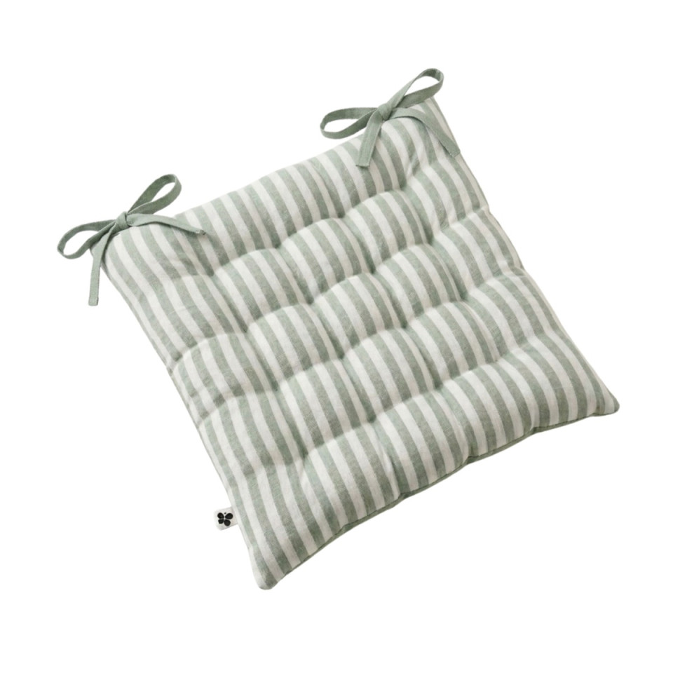 Galette de chaise gaze de coton Romie
