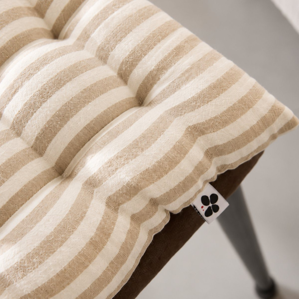 Galette de chaise gaze de coton ROMIE