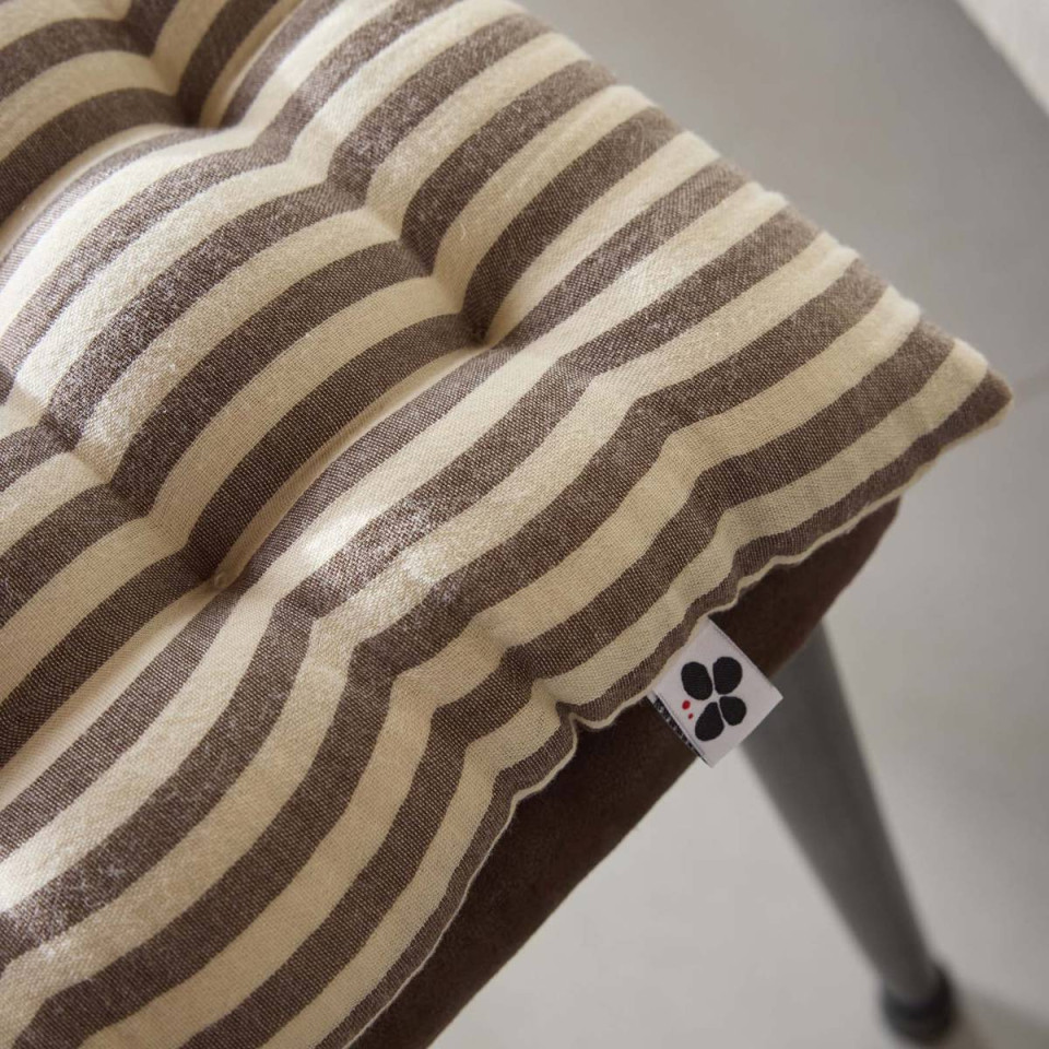 Galette de chaise gaze de coton ROMIE