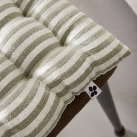 Galette de chaise gaze de coton ROMIE