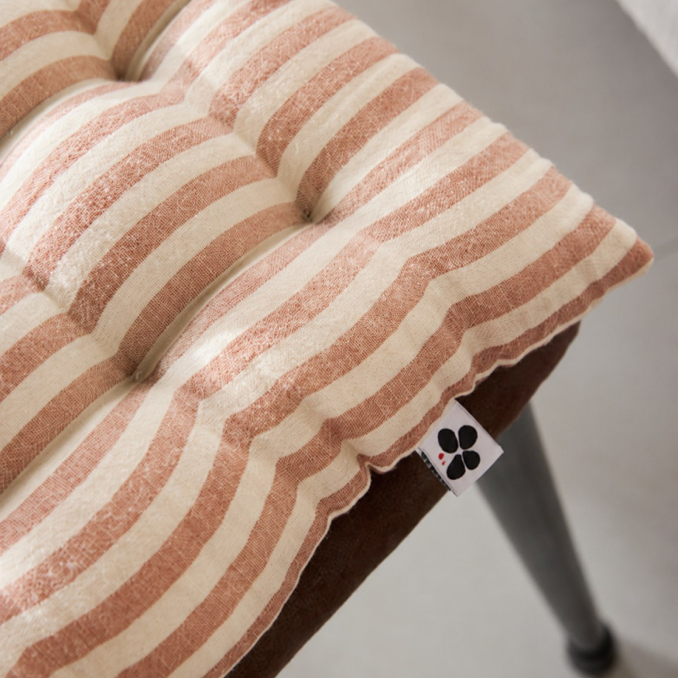 Galette de chaise gaze de coton ROMIE