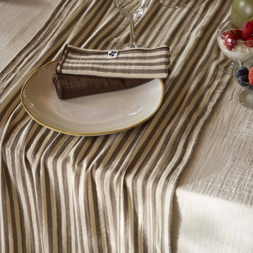 Chemin de table gaze de coton ROMIE
