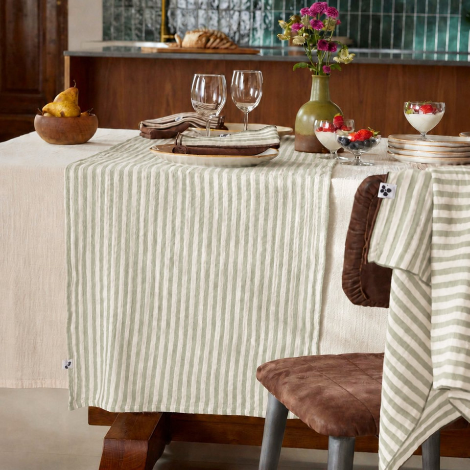 Chemin de table gaze de coton ROMIE