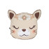 Coussin en coton Ronron