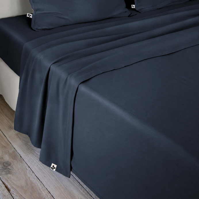 Drap plat bambou Salomé L'effet Papillon | Impression Lin
