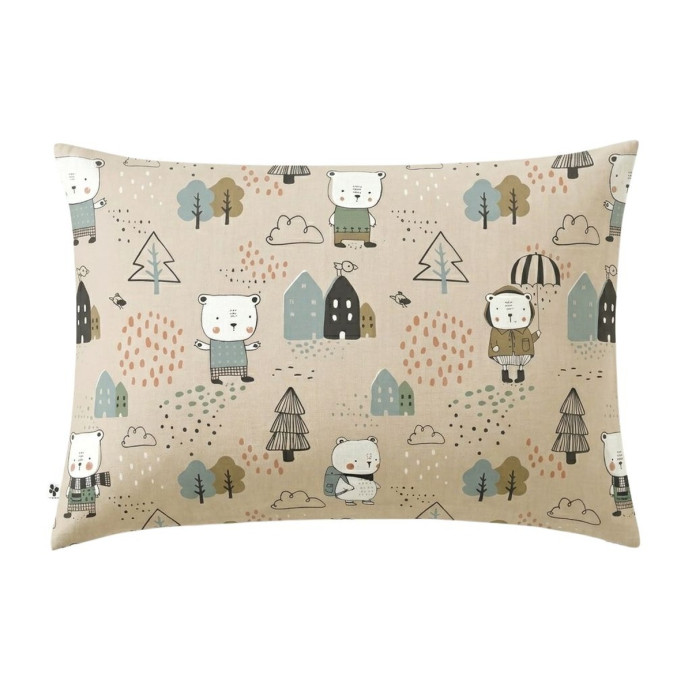Taie d'oreiller en coton Teddy