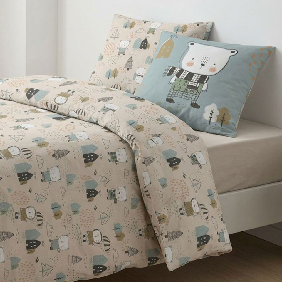 Taie d'oreiller en coton TEDDY