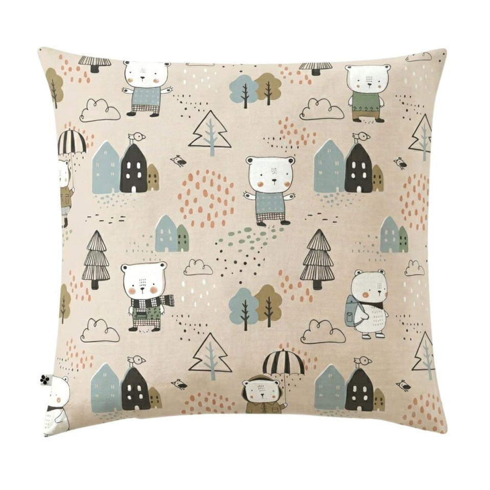 Taie d'oreiller en coton TEDDY