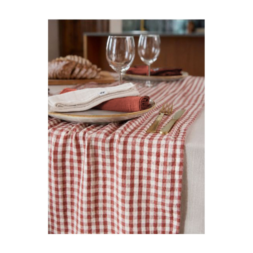 Chemin de table en gaze de coton VICKIE