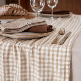 Chemin de table en gaze de coton VICKIE