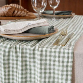 Chemin de table en gaze de coton VICKIE