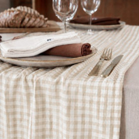 Chemin de table en gaze de coton VICKIE