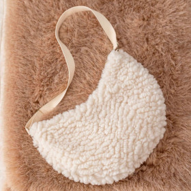 Sac demi-lune Fausse Fourrure NOAM