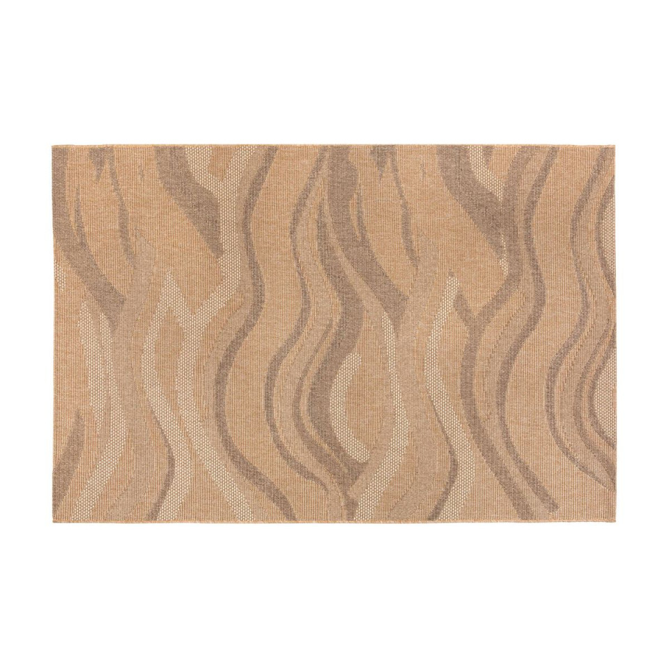 Tapis outdoor tissé Clem motif vagues