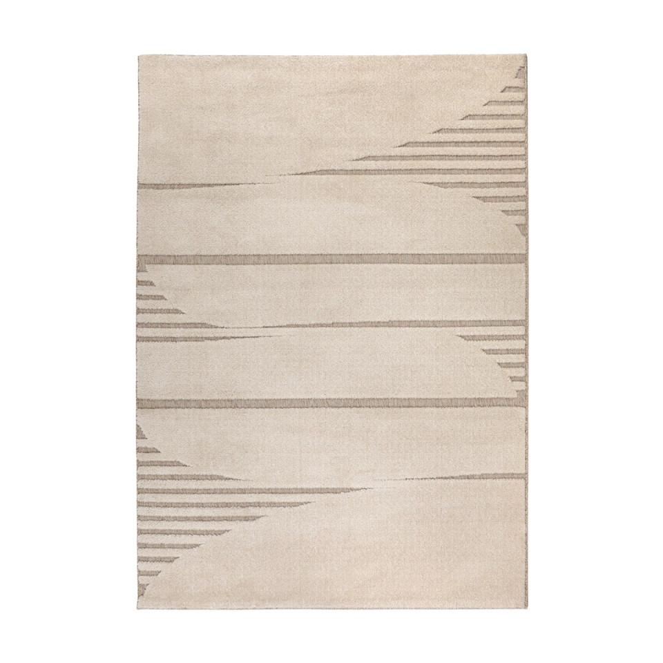 Tapis relief Coty motif graphique tissé