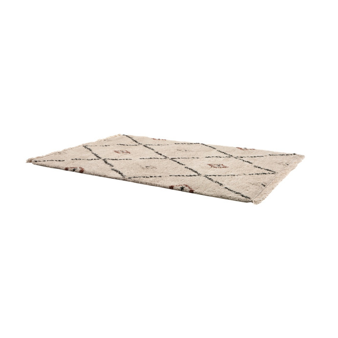 Tapis losanges à poils longs Elias 2