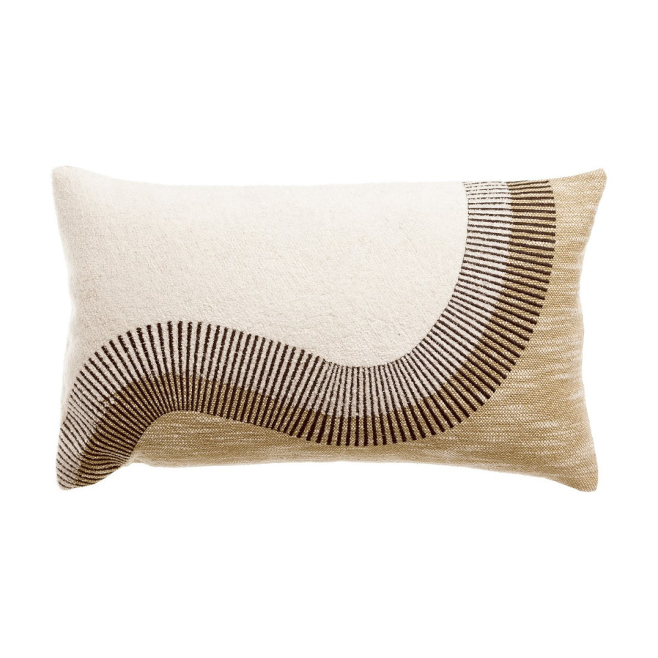 Coussin en Coton Brodé HIRO  