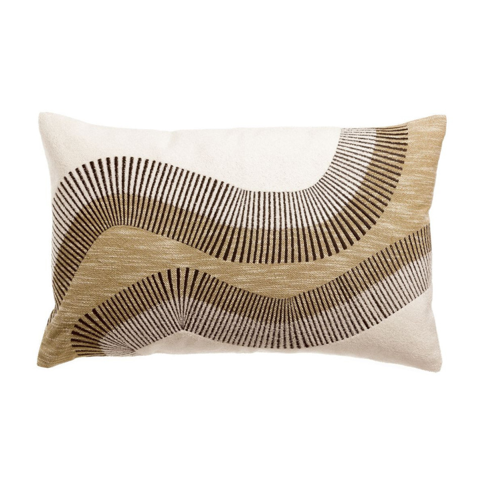 Coussin en Coton Brodé HIRO  