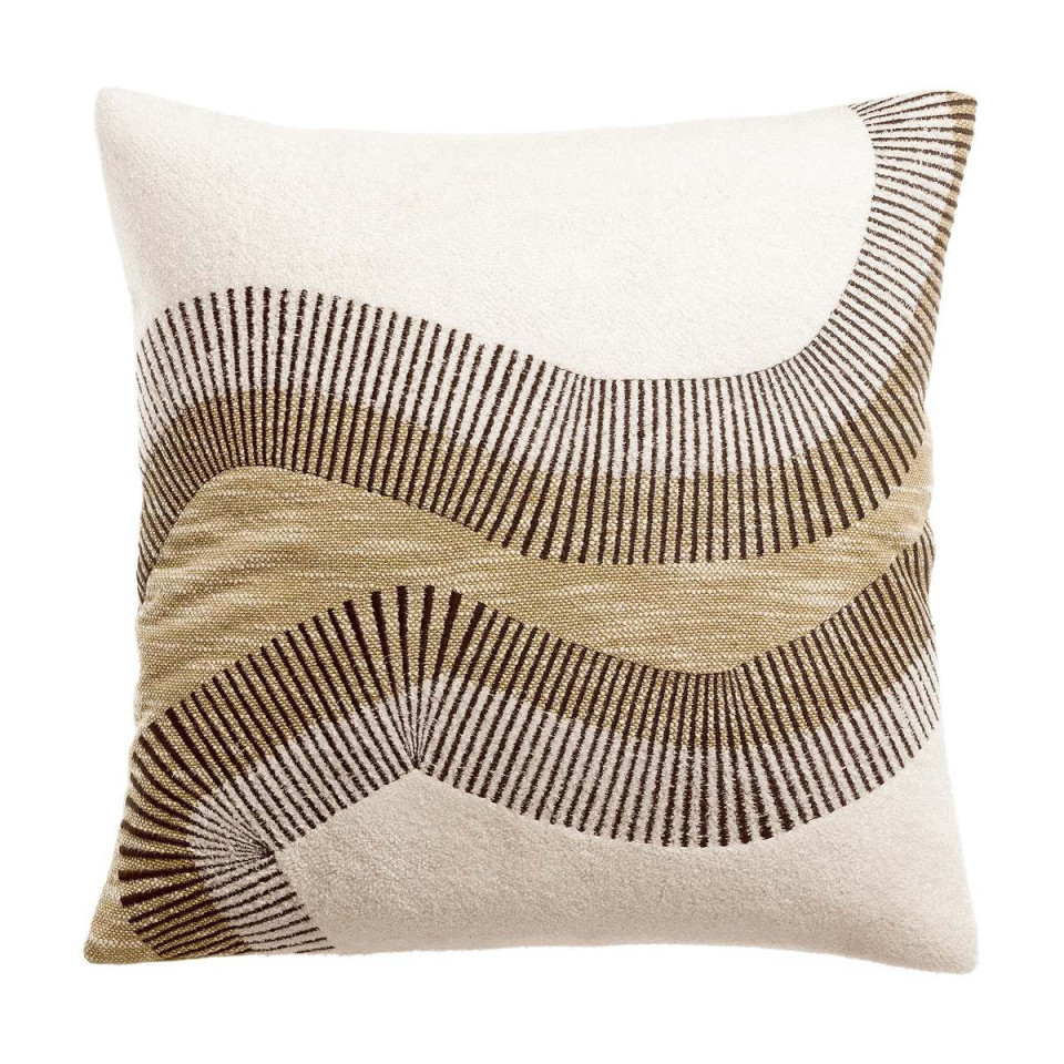 Coussin en Coton Brodé HIRO  
