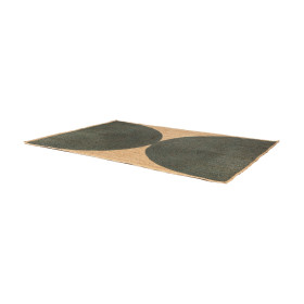Tapis jute tressé demi-cercles Kosta