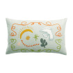 Coussin en Coton Imprimé et Brodé ANKA