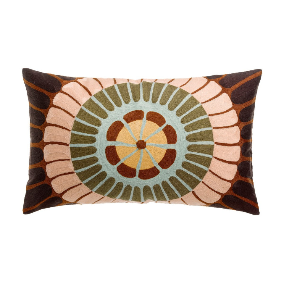 Coussin en Coton Brodé ZENO  