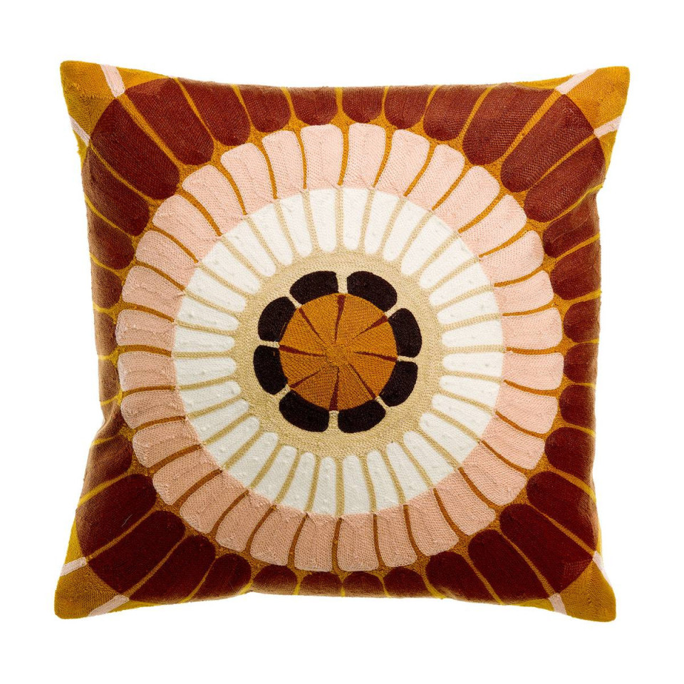 Coussin en Coton Brodé ZENO  