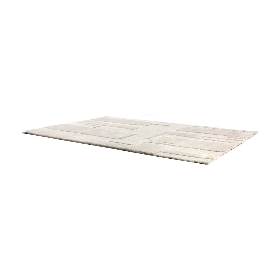 Tapis aspect laine Louka motif relief
