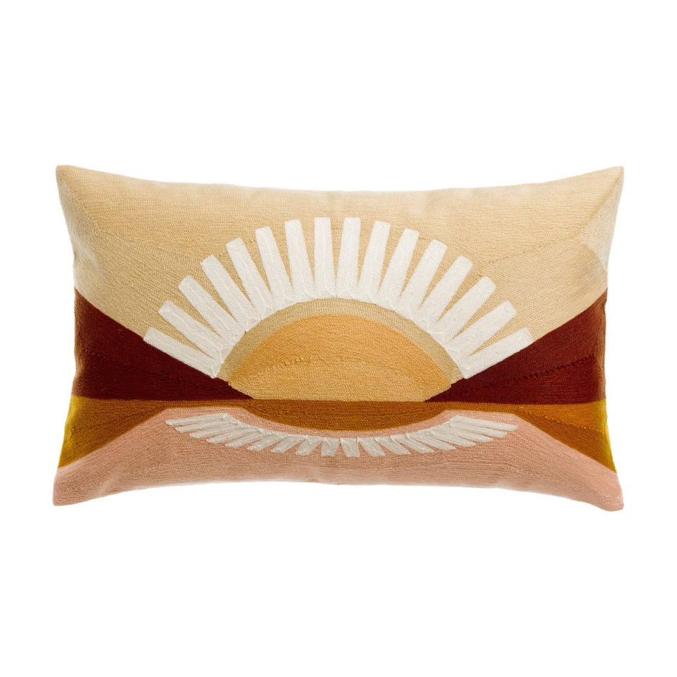 Coussin en Coton Brodé EOL  