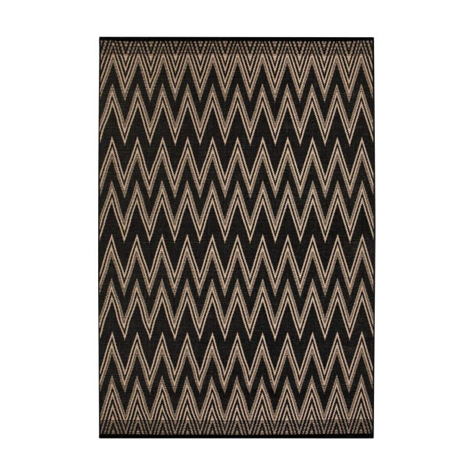 Tapis chevrons tissé Lou - Vivaraise | Impression Lin
