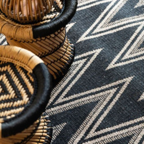 Tapis chevrons tissé LOU