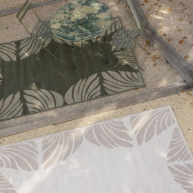 Tapis outdoor feuilles NILOS