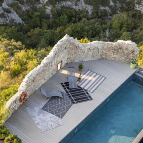 Tapis outdoor rayures PAOMIA