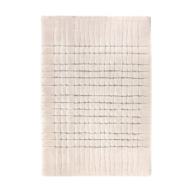 Tapis quadrillage aspect laine Antonio
