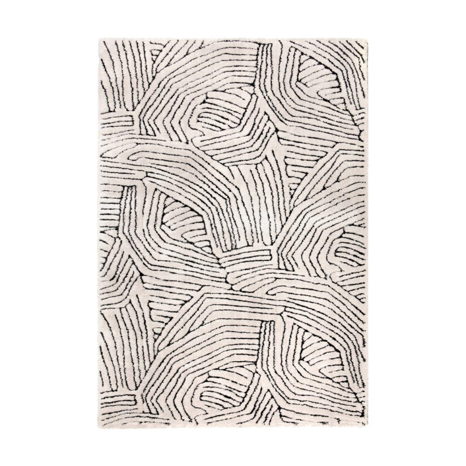 Tapis labyrinthe aspect laine PAULIN