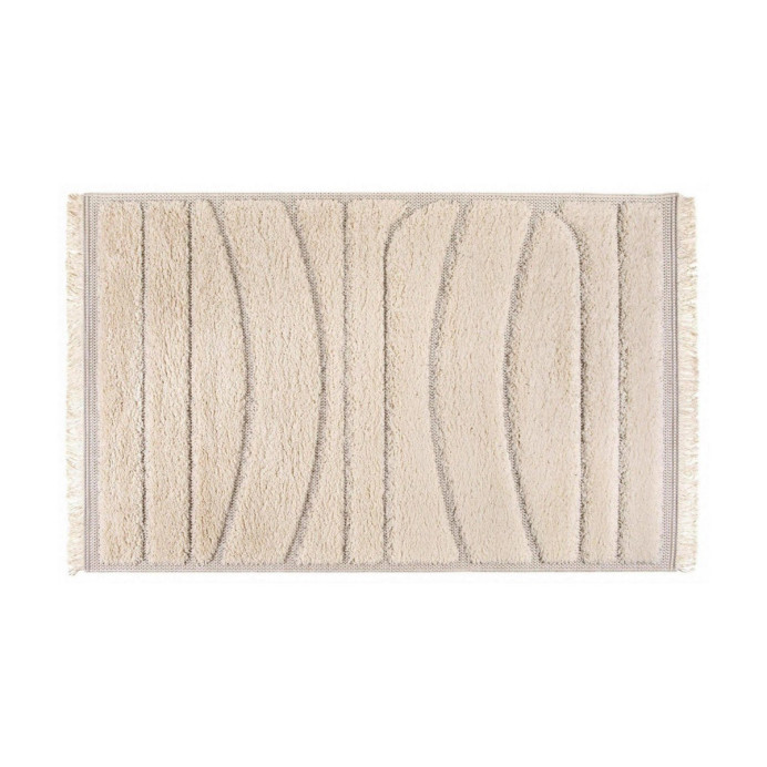 Tapis franges lignes courbes Solan 2
