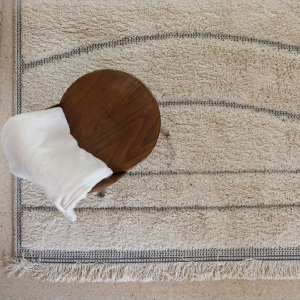 Tapis franges courbes SOLAN
