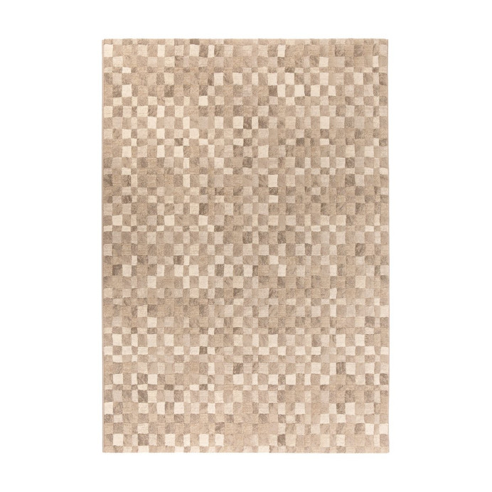 Tapis mosaïque pixellisé Azul - Vivaraise | Impression Lin