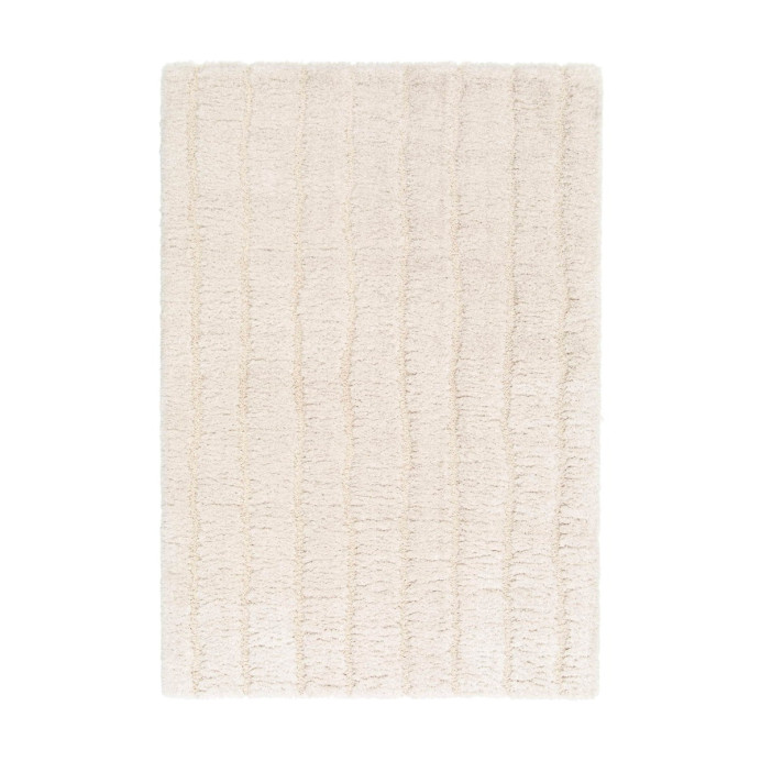 Tapis moelleux lignes relief Maël - Vivaraise | Impression Lin