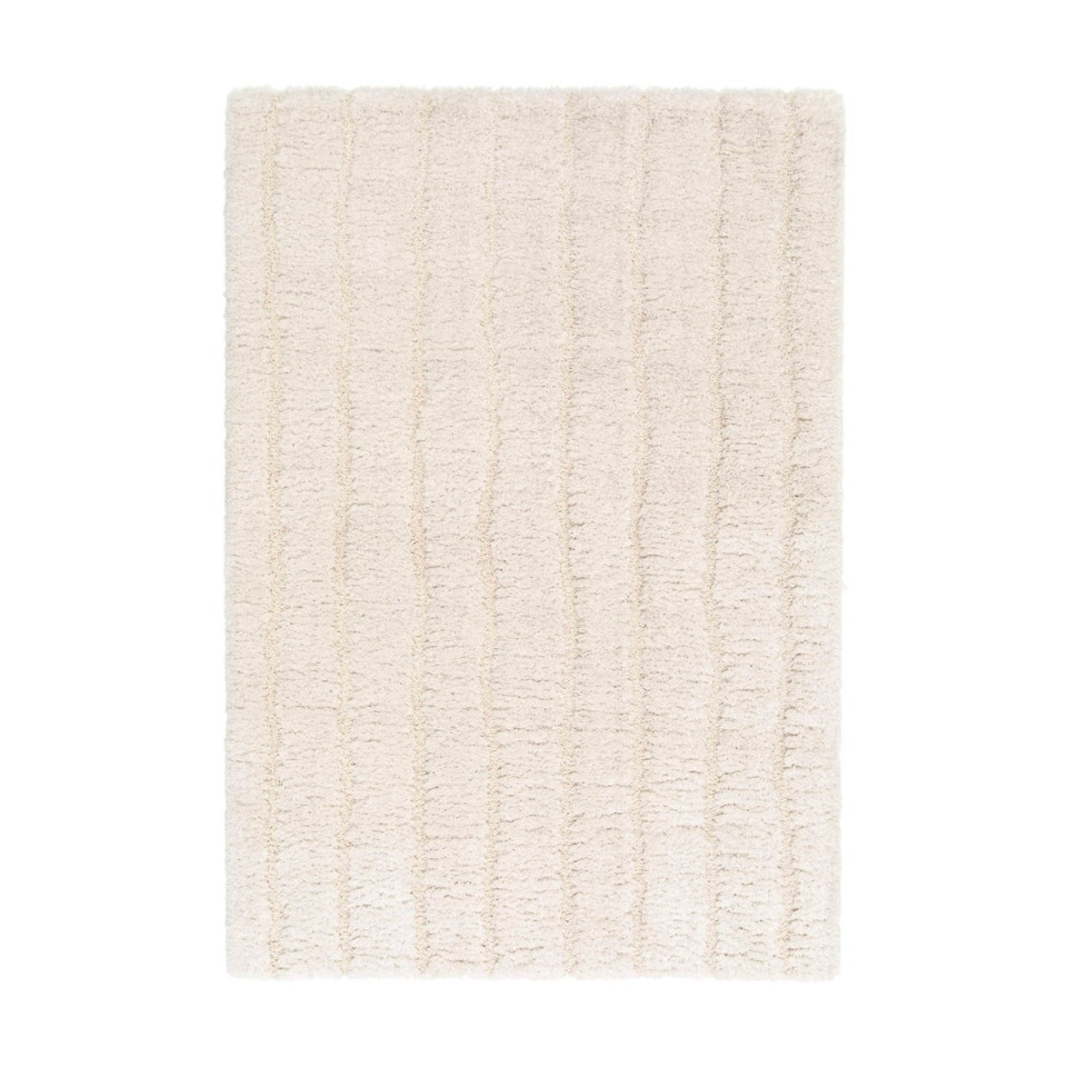 Tapis moelleux lignes relief Maël