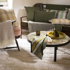 Tapis moelleux lignes MAËL