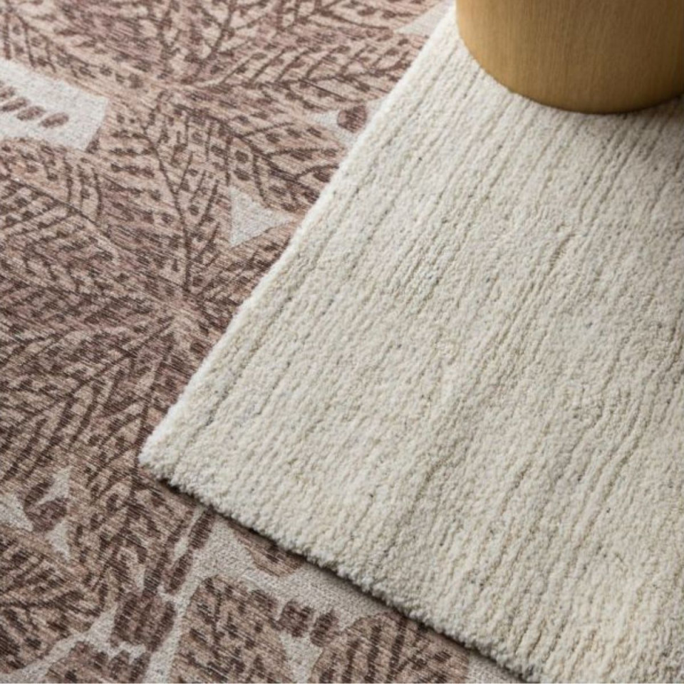 Tapis uni nervuré LARRY