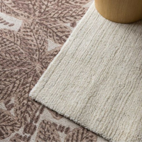 Tapis uni nervuré LARRY