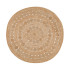 Tapis rond jute tressé Patna
