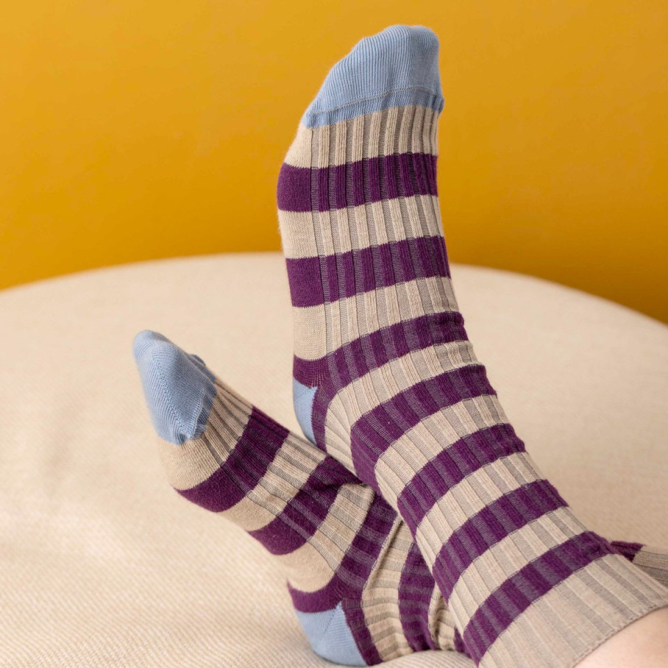 Chaussettes côtelées COLETTE