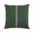 Housse de coussin en lin lavé Billie à galon tissé