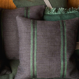 Housse de Coussin Lin et Laine Leo