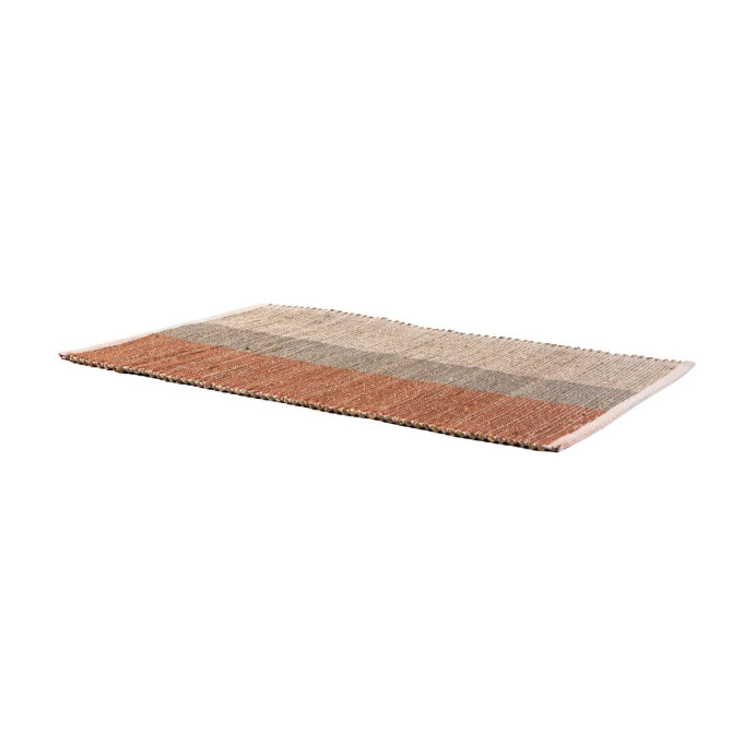 Tapis Jonc de Mer et Coton KARAN - Vivaraise | Impression lin