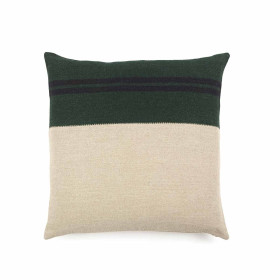 Housse de Coussin Lin et Laine OMAHA STRIPE